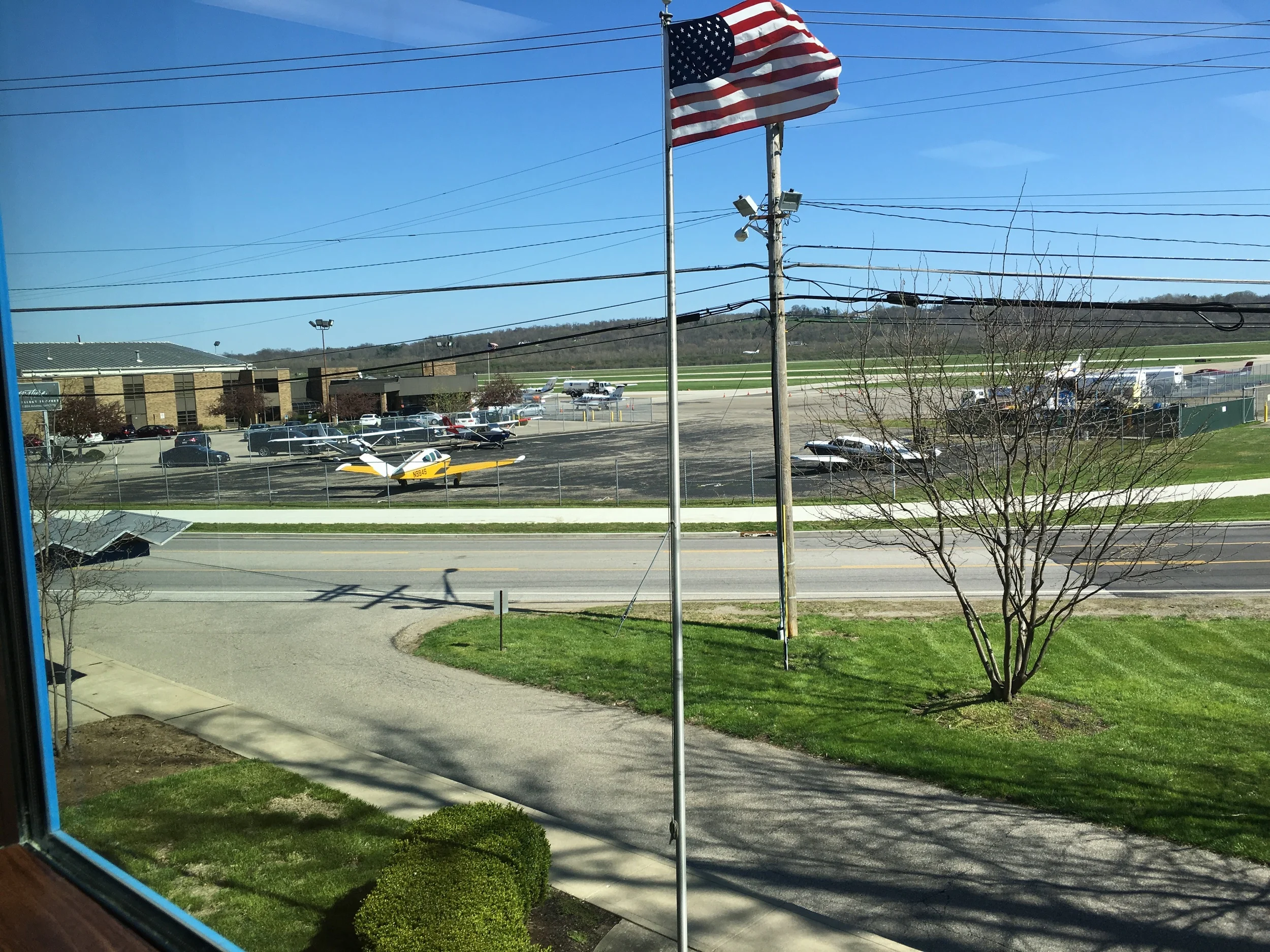 This suite has one of the best views of Lunken Airport. Watch planes take off all day while you work!