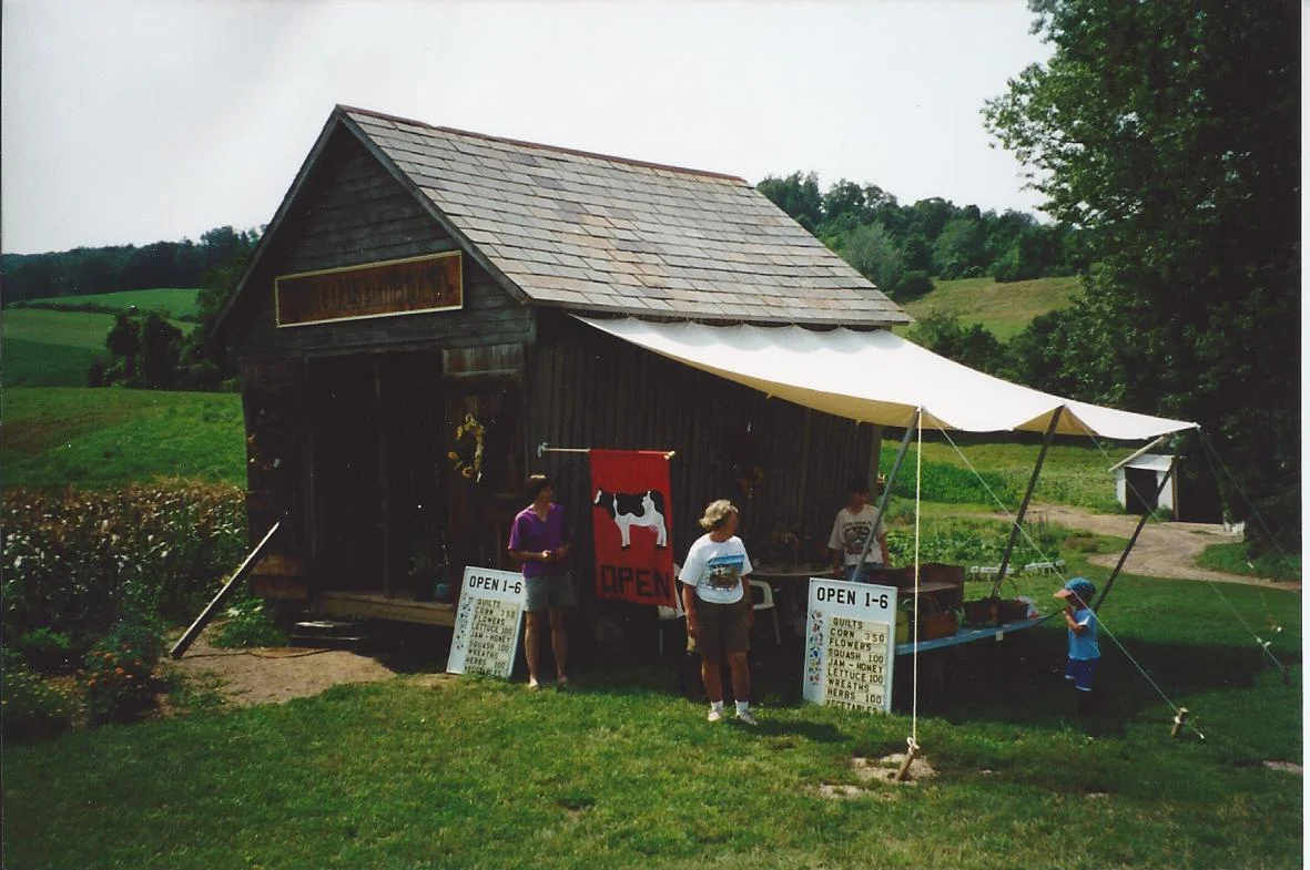 Tarbox Farm, Haynersville. C.1830. Double Corn Crib