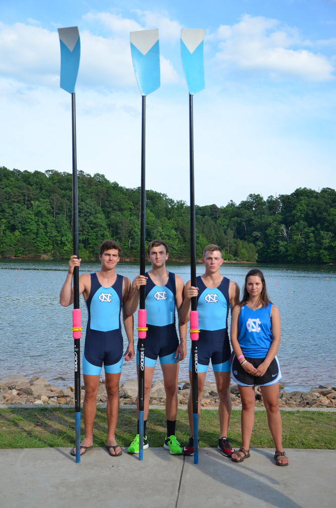 From Left: Elliot Shain, Chapin Nutter, Austin Fentress, Phoebe Castelblanco (cox)