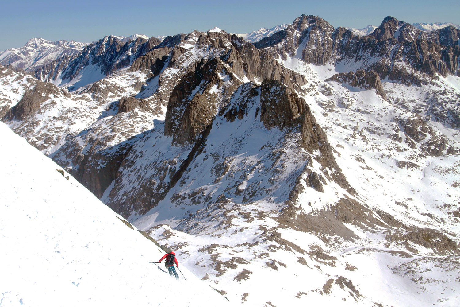 Skiing in the Spanish Pyrenees