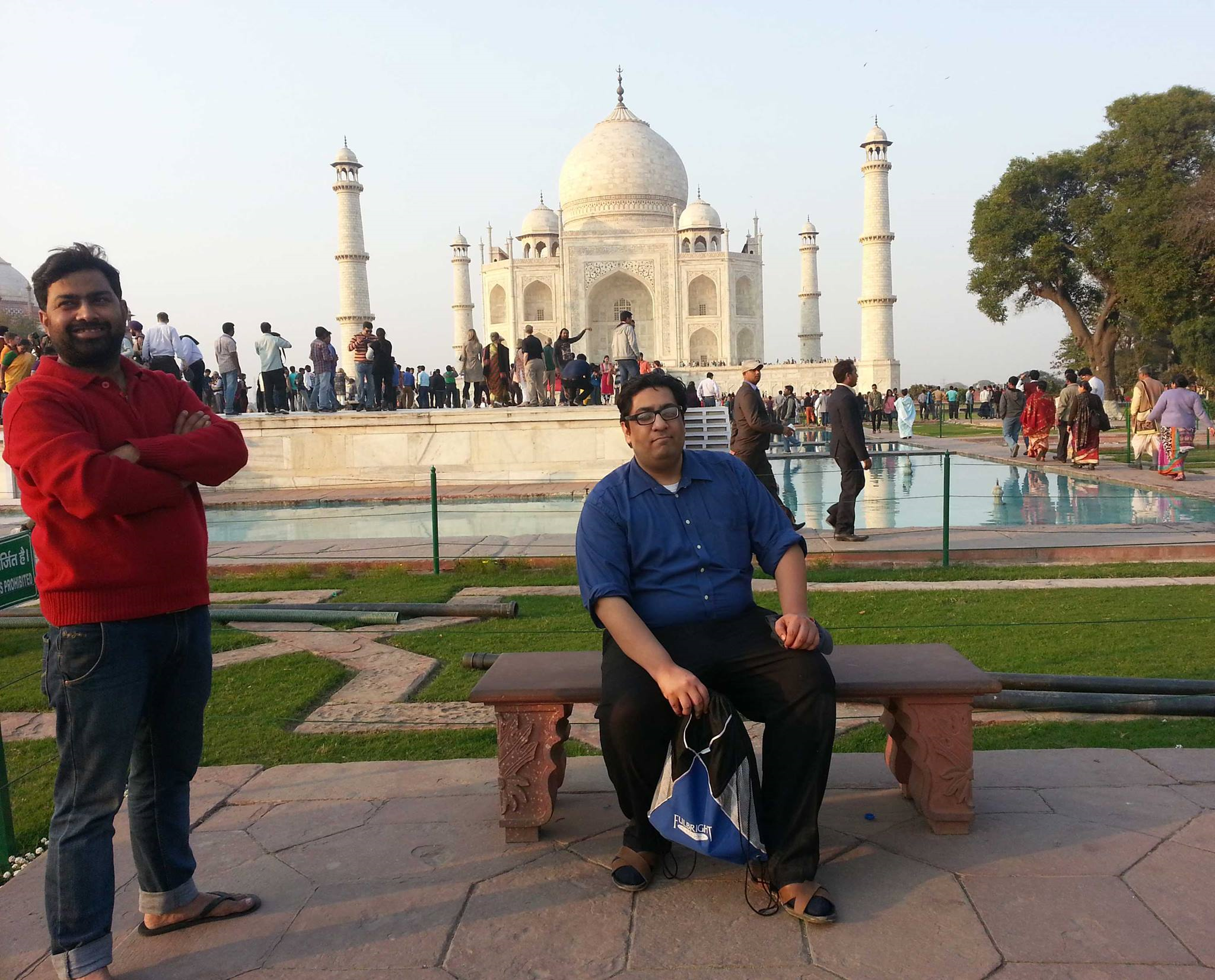 FAZLI AZEEM AT The taj mahal in india after the south asian autism conference. (2015)