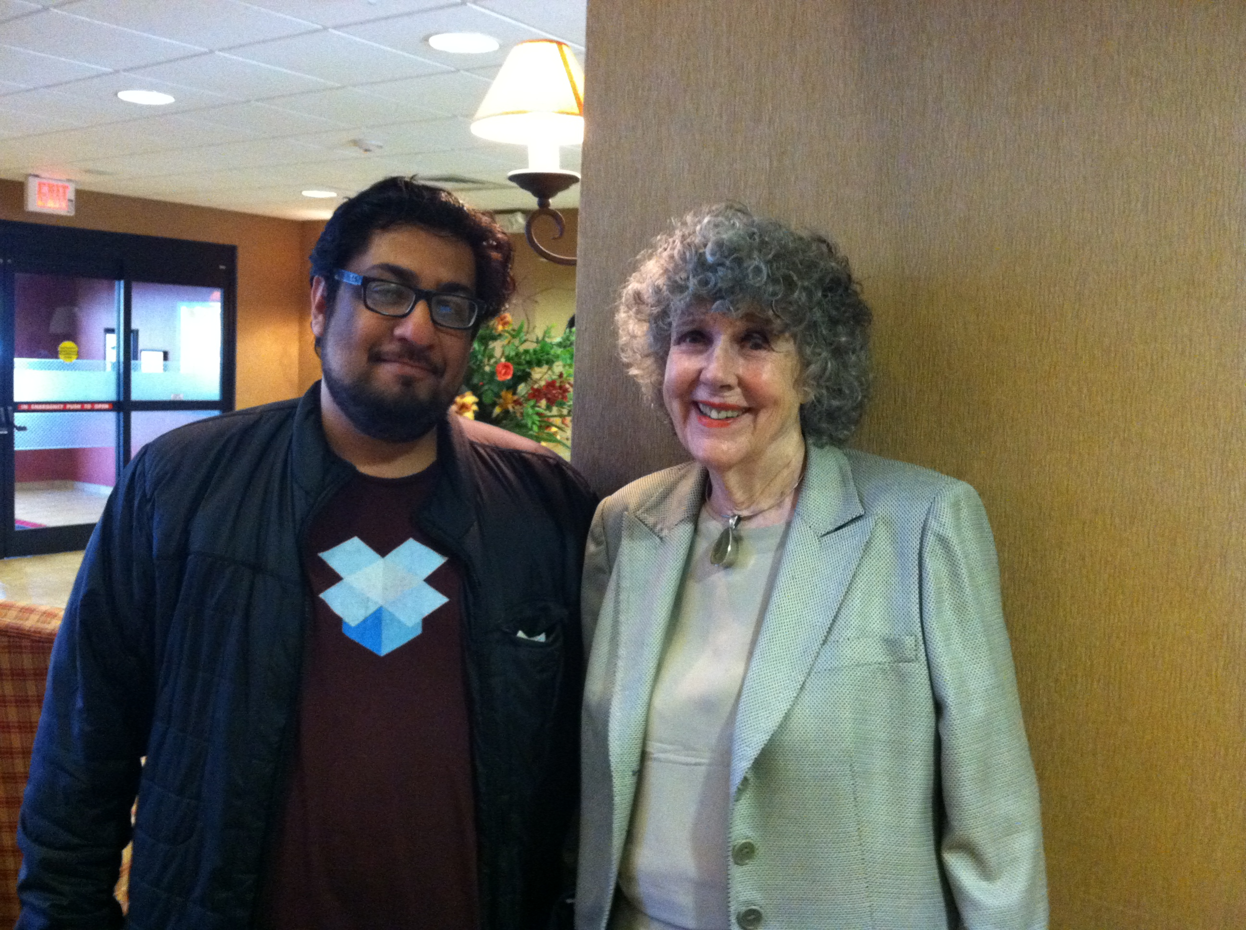 FAZLI AZEEM with Autism advocate Eustacia Cutler, mother of Autism self-advocate Dr. Temple Grandin. (2014)