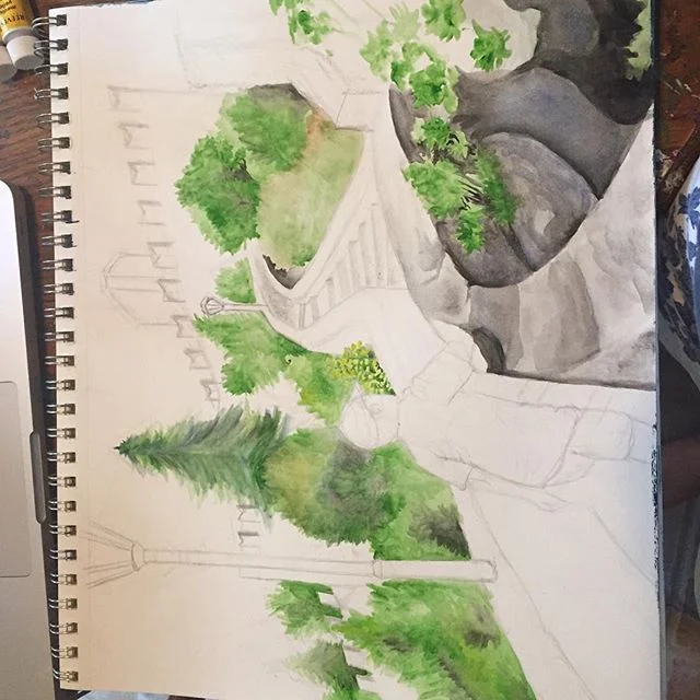 A new water color based on my trip to Italy. Hopefully it will be done today.