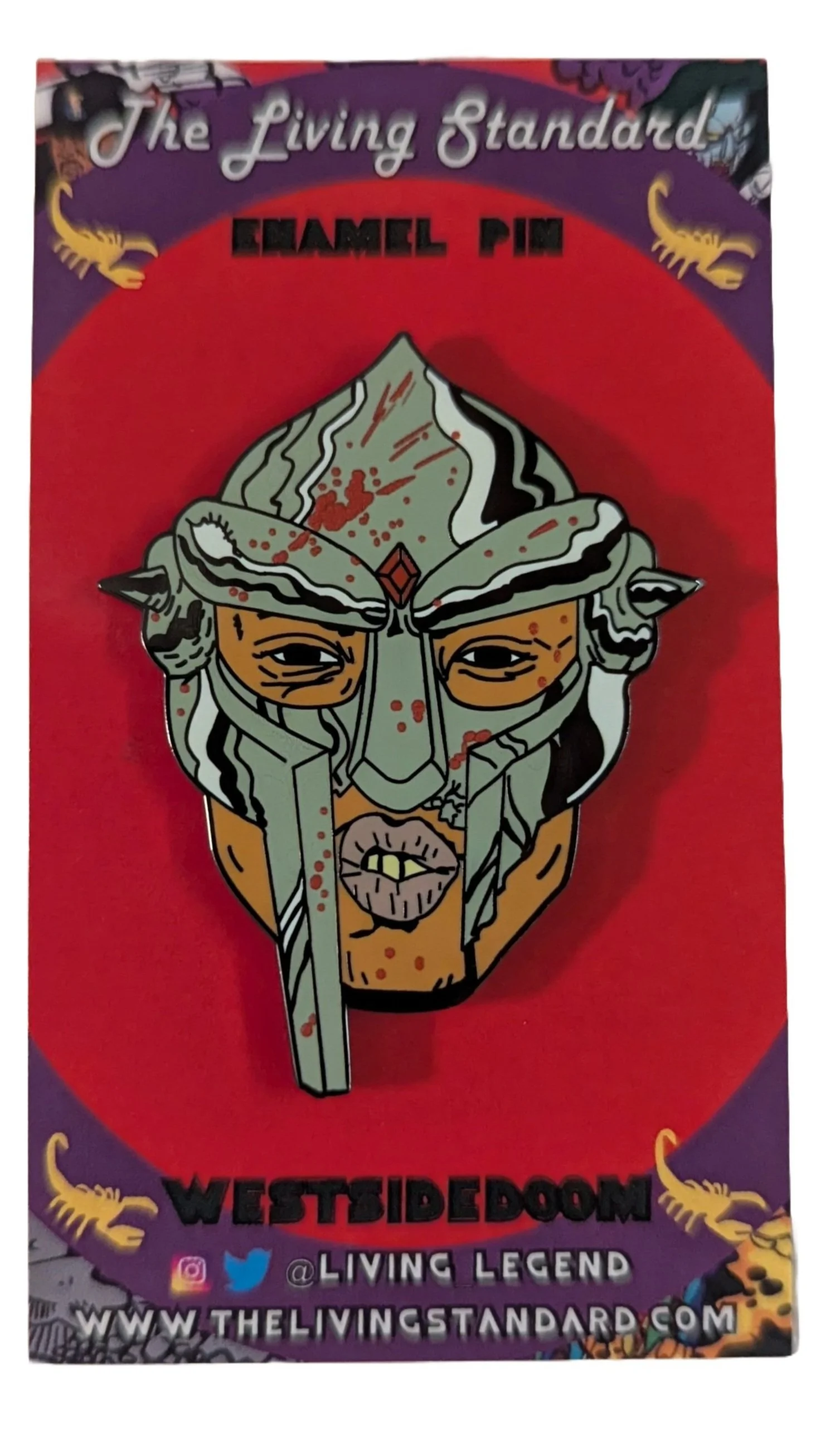 WestsideDOOM enamel pin | Westside Gunn / MF DOOM inspired pin