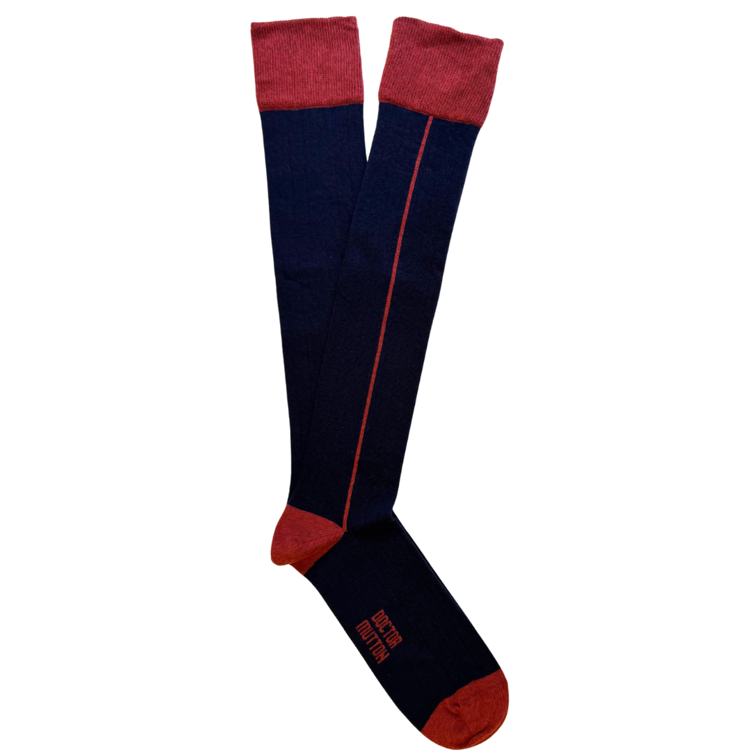 Mutton Navy Blue socks antiguo.png
