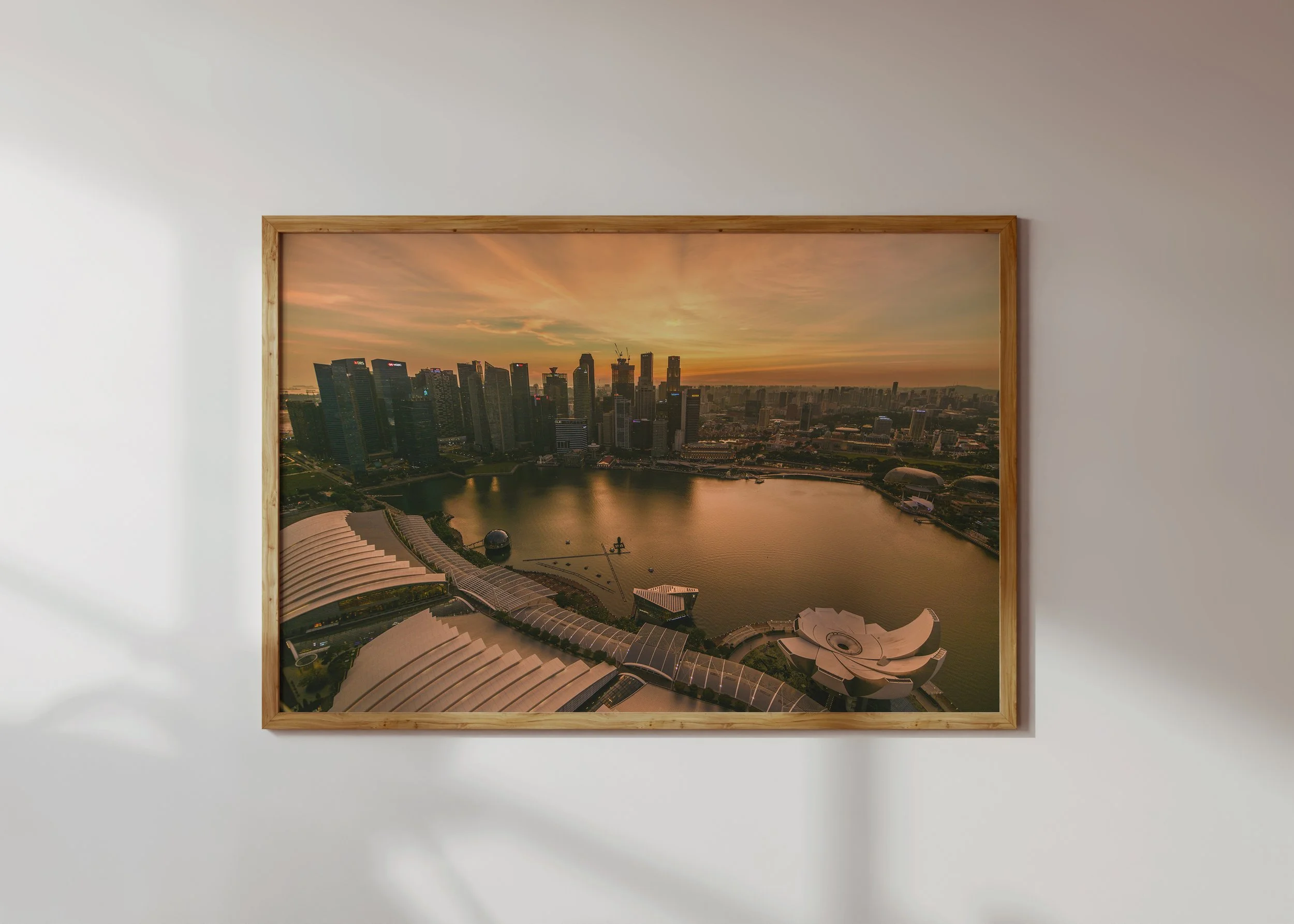 Singapore Sunset Wall Art