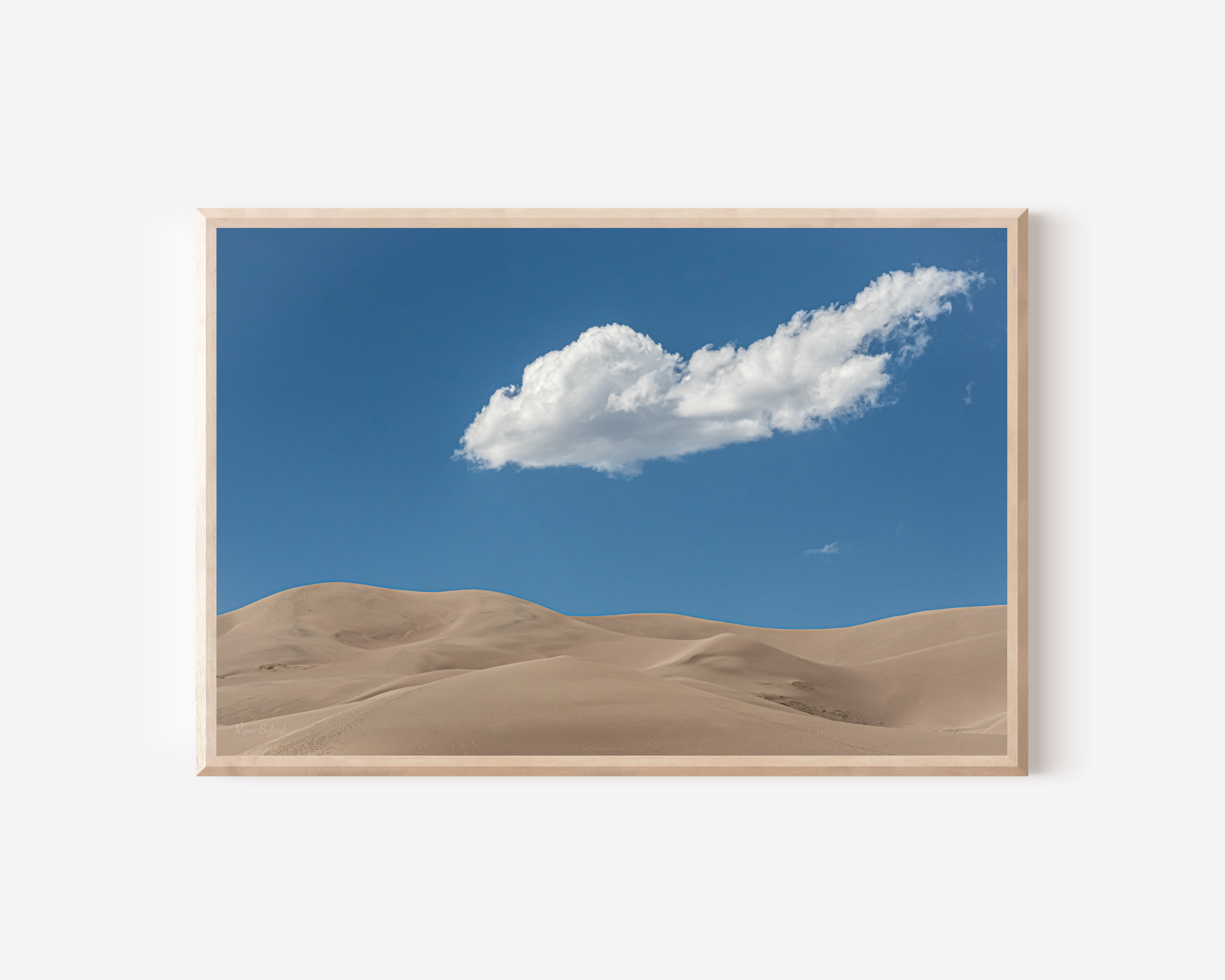 Sand Dune & Cloud - Wall Art