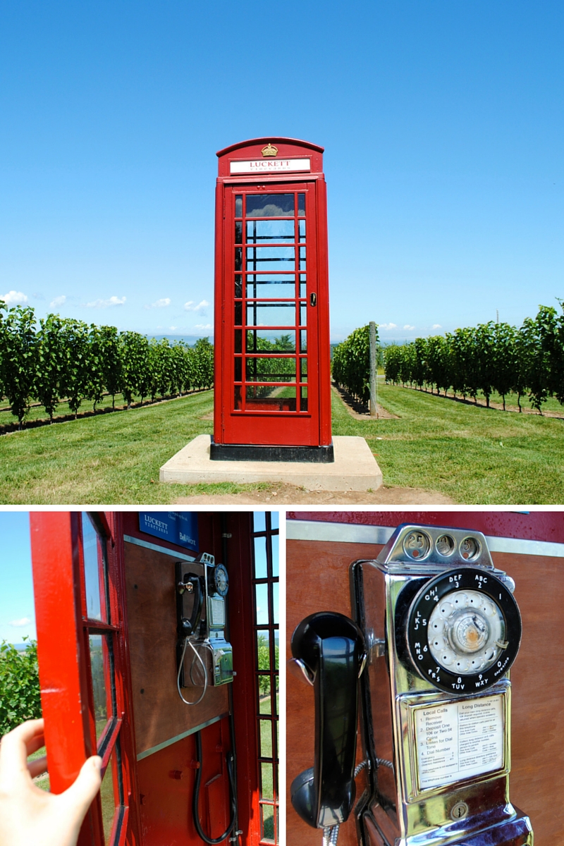 Drank some wine and made a call in an old fashion phone booth - drunk dial of the yesteryears!