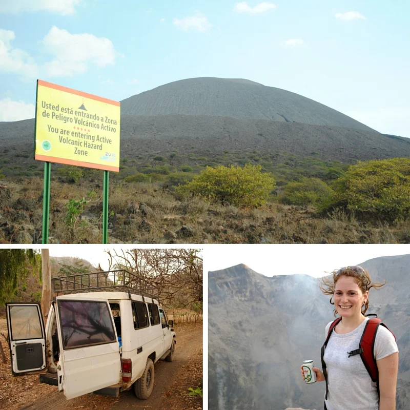 Twilight hike of Volcan Talica - hiking, sunsets and lava