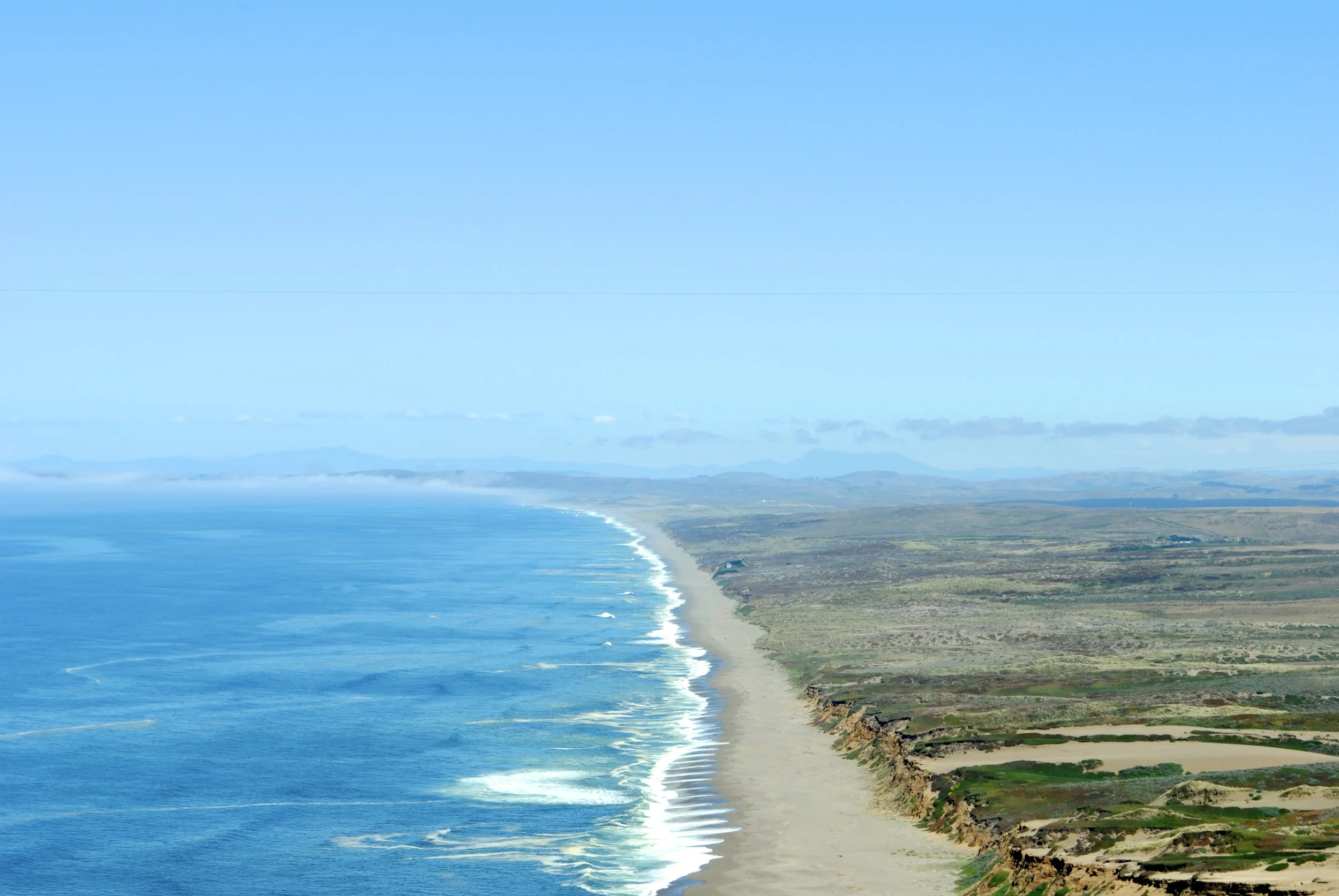 Views at Point Reyes - where the land meets the sea.