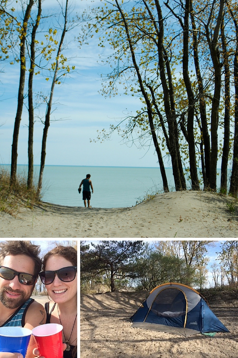 Camping in Long Point Provincial Park - sand, sun and good times!