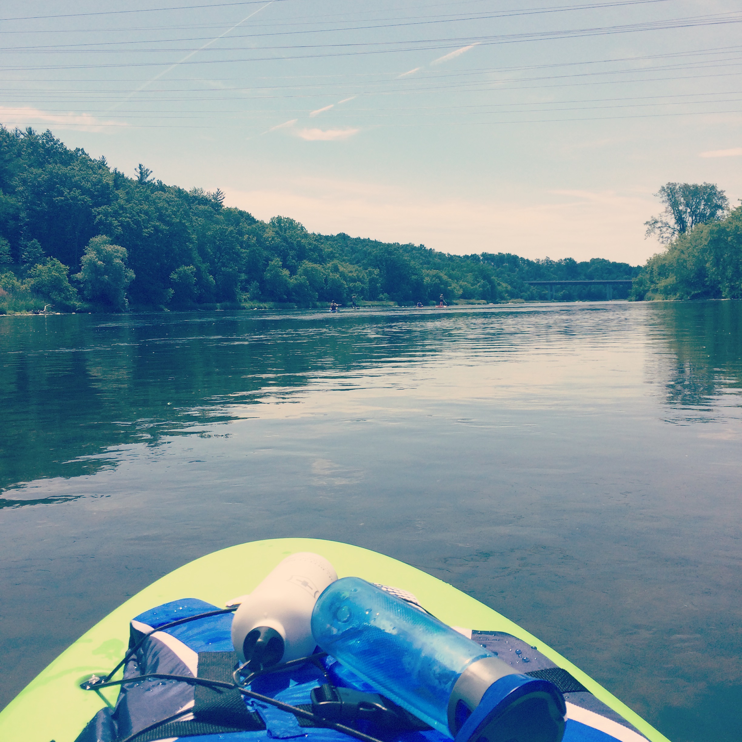 SUP boarding the Grand River from Paris to Brantford - gather your gear, a few friends and get paddlin'!