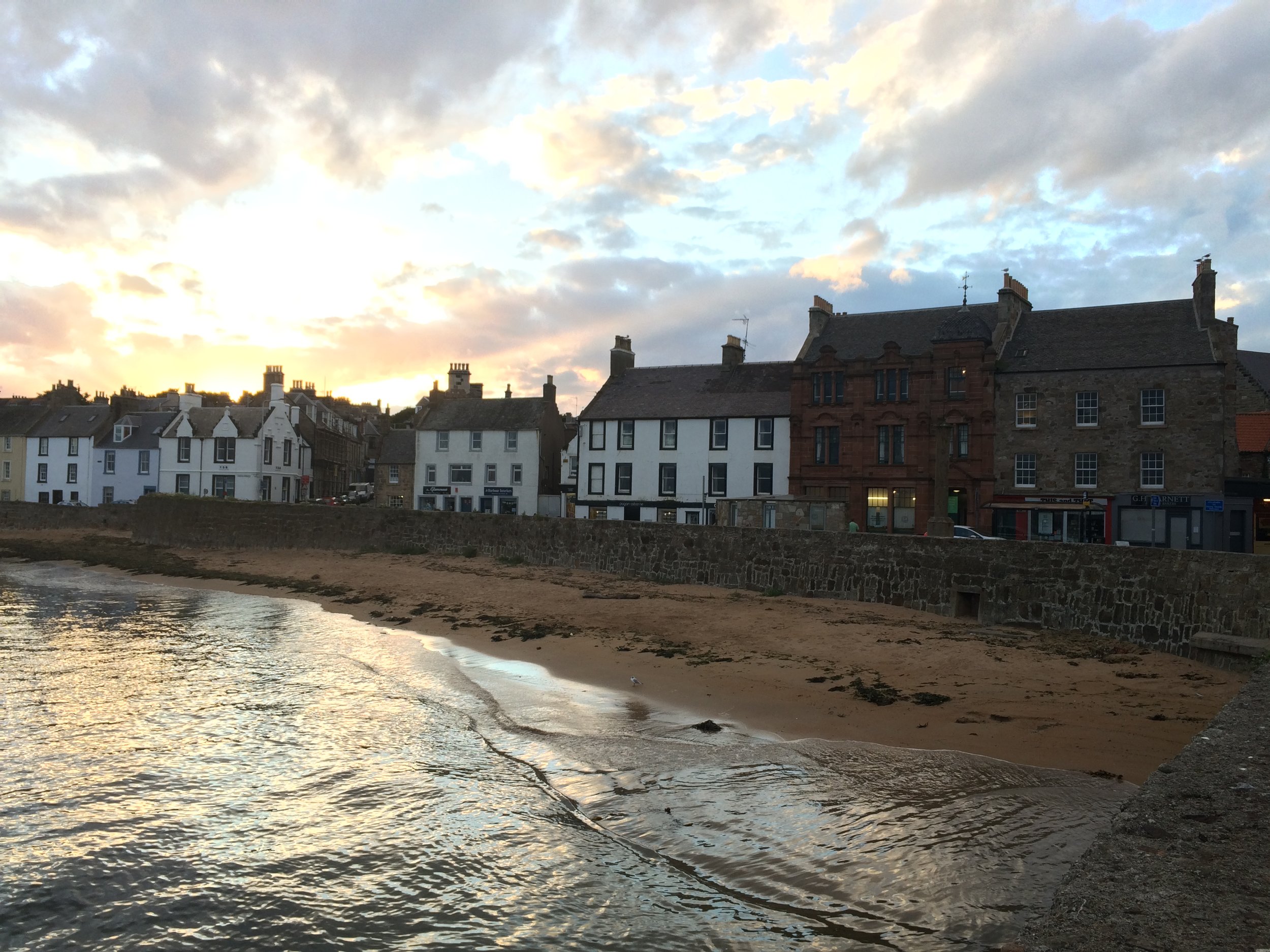 The fair fishing town of Anstruther - quiet town, with beautiful views and a decent sunrise too.
