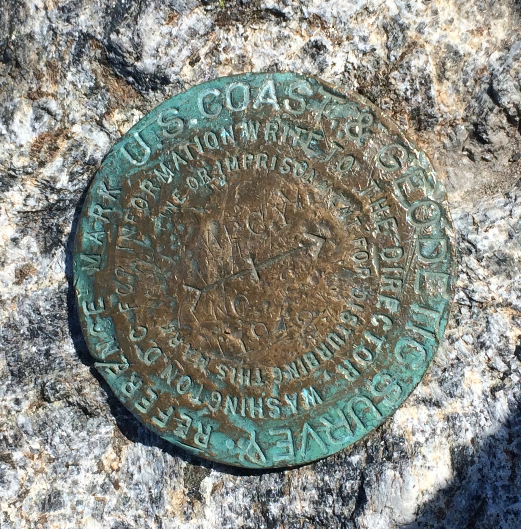 The highest point of Mount Marcy - you've always got to find one of these!