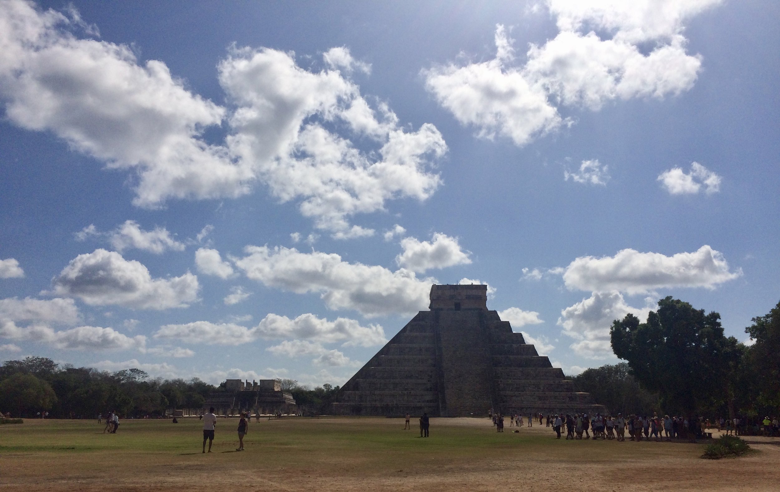 Chichen Itza on a beautiful, hot and sunny day!