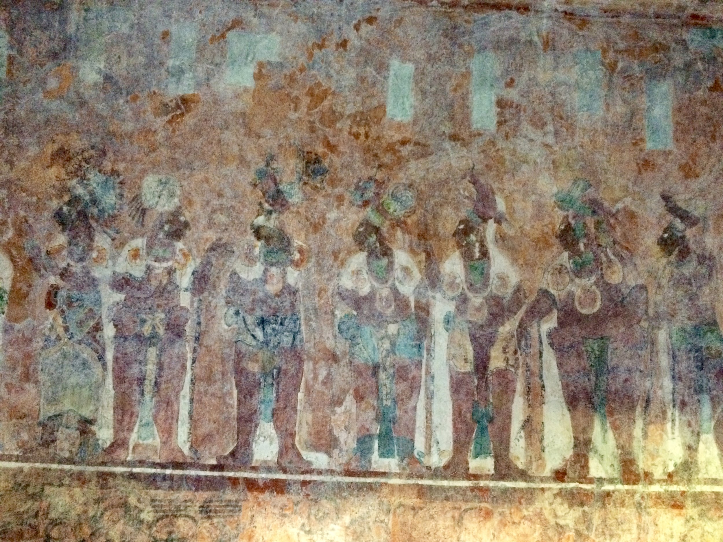 Frescos, still bright and colourful!