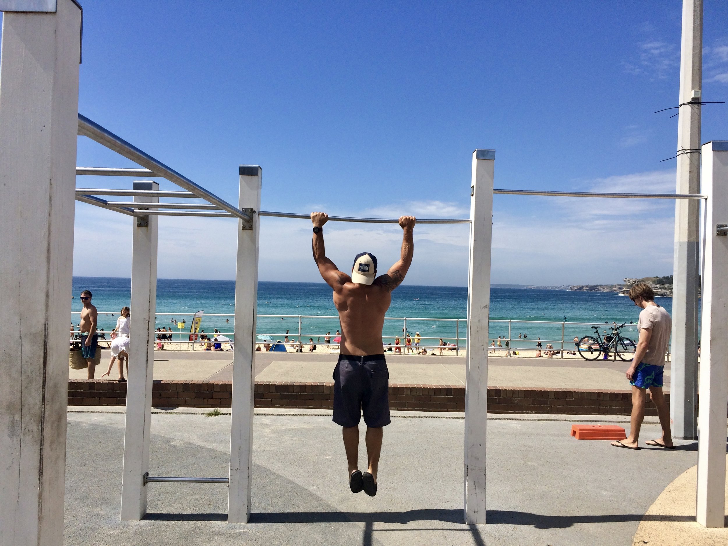 Did you even go to Bondi Beach if you didn't hit the beach gym? Couldn't resist...