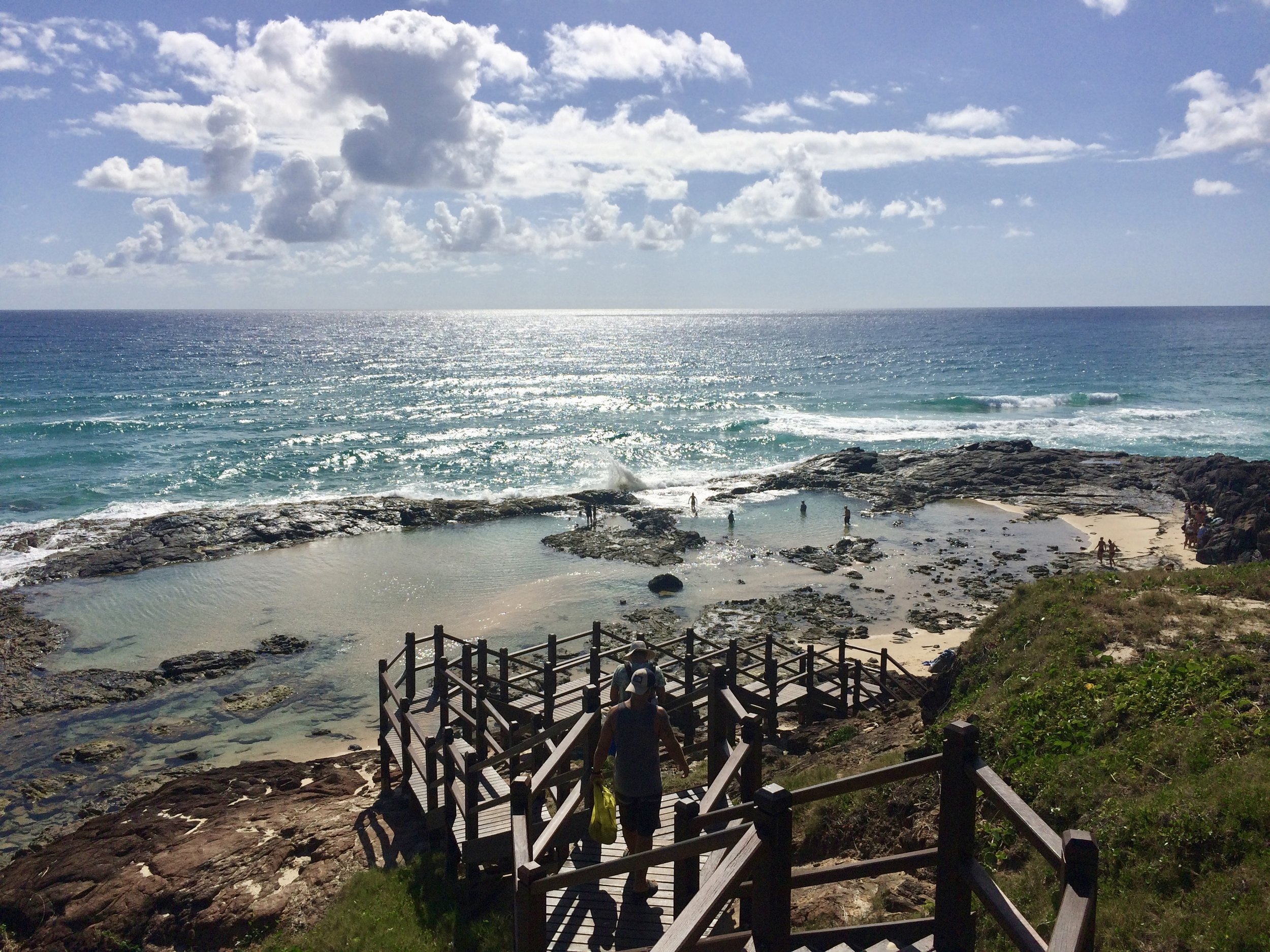 The beautiful Champagne Pools.