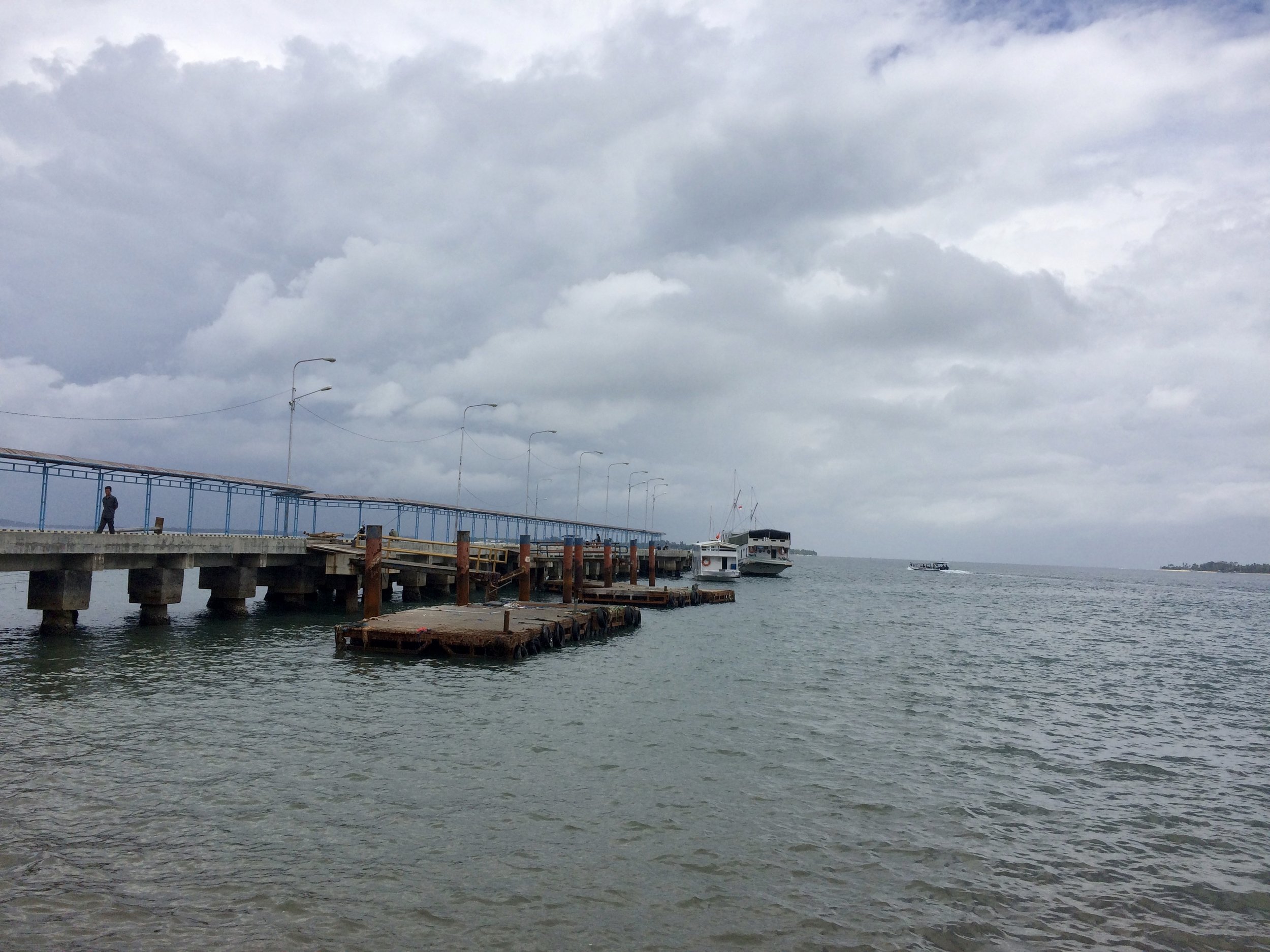 Waiting for our fast ferry