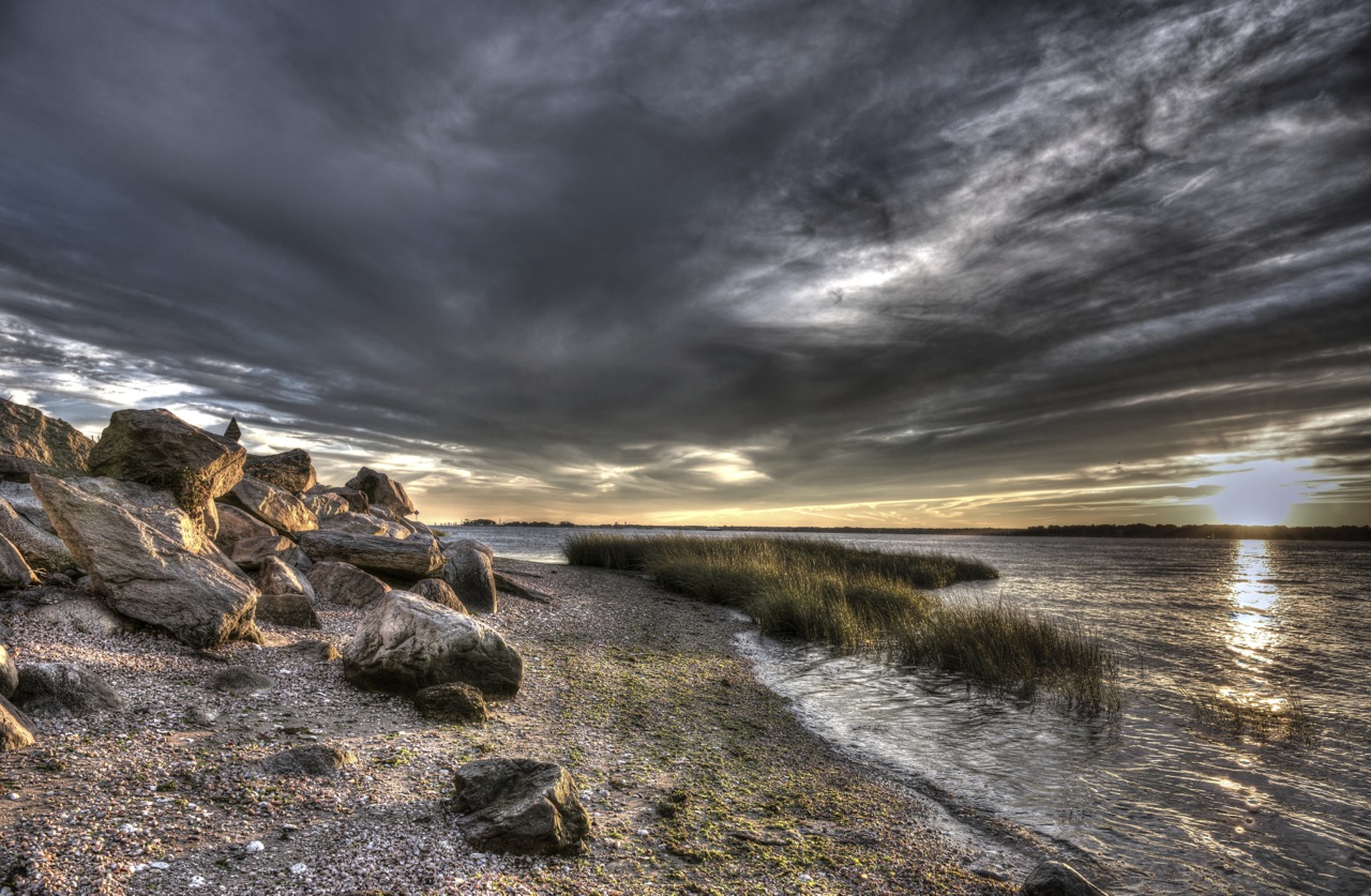 7937 Mid Tide Sunset Greenwich Point