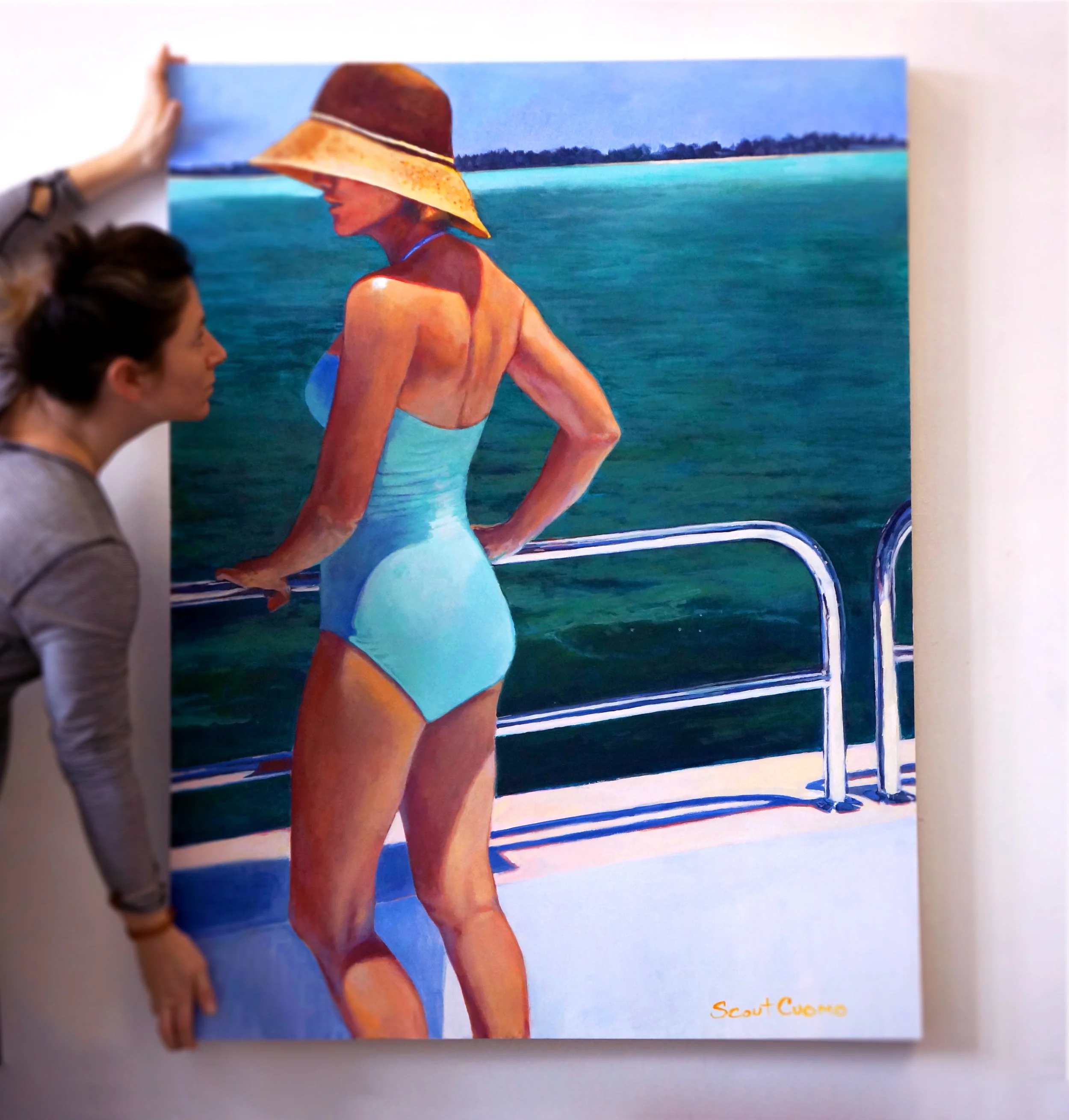 Acrylic on Birch 36" x 48" - Painting adapted from customers photo