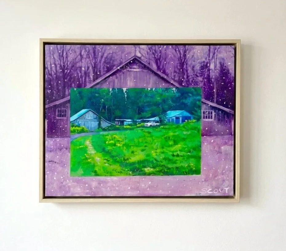 A glimpse into the past 16 x 20" 2025