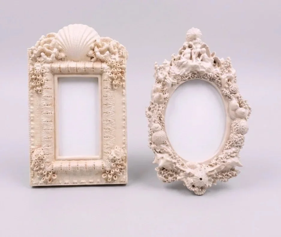 image of two ornate shell Frames
