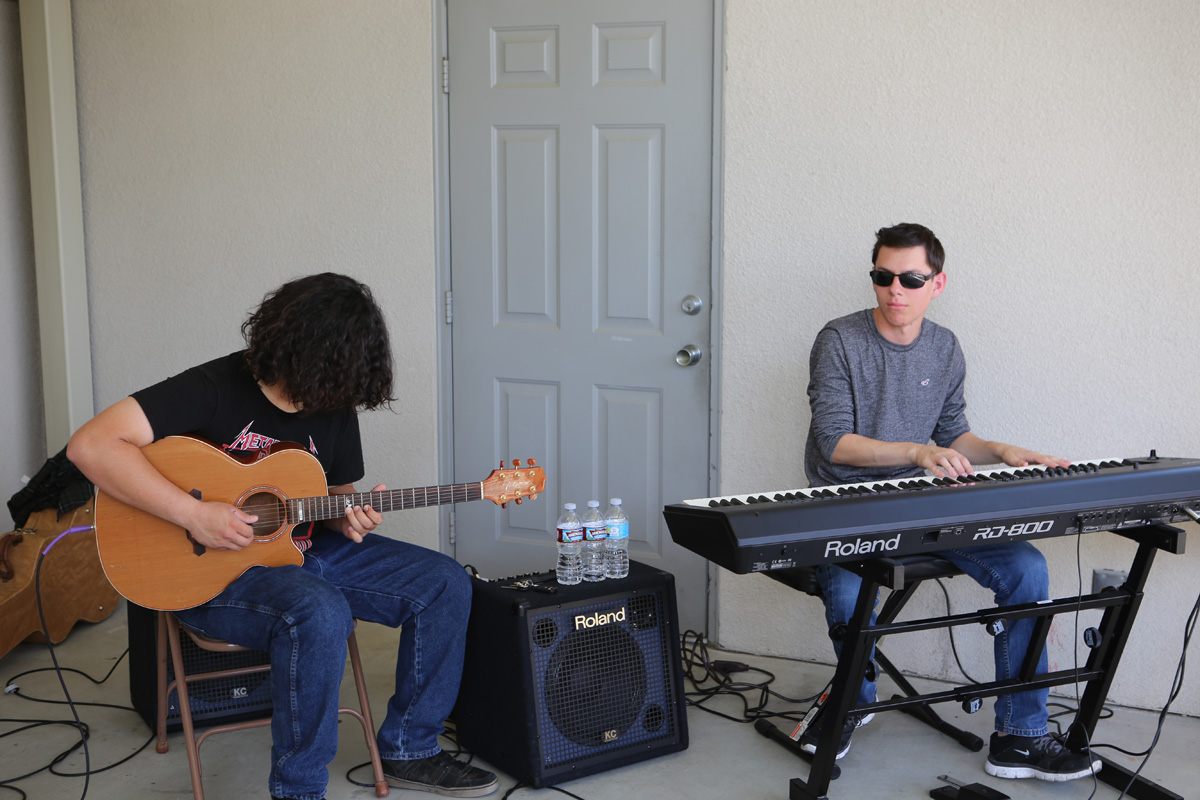 Tyler Richards on the keyboard, and Martin Almaraz on the guitar