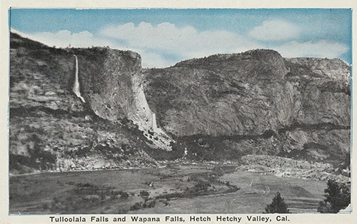 Hetch Hetchy Valley before the dam.