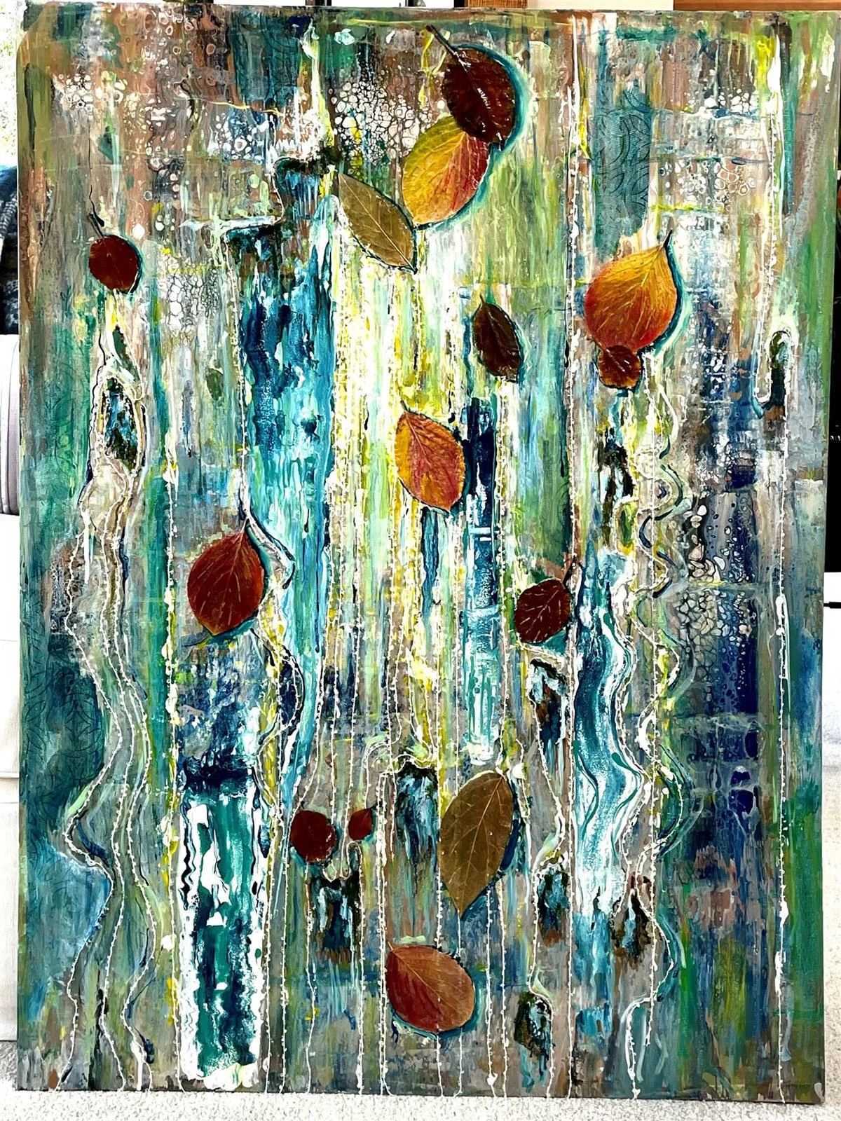 Lynn Hajek, Leaves Dancing on Water
