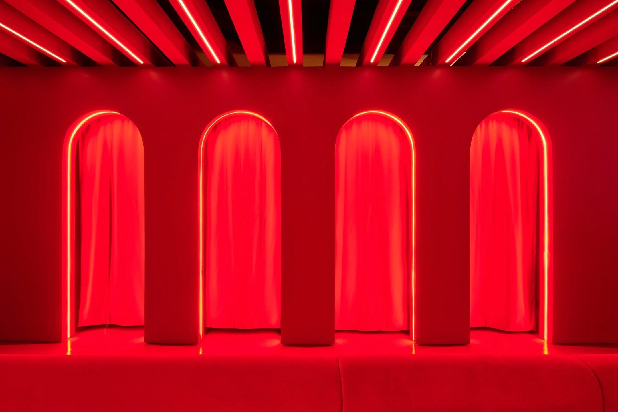 Having fun with our favorite color: RED. Interestingly, Stanley Kubrick frequently used the color red to evoke a range of powerful emotions and themes in his films, often suggesting danger, hostility, passion, or even death. He masterfully used red t