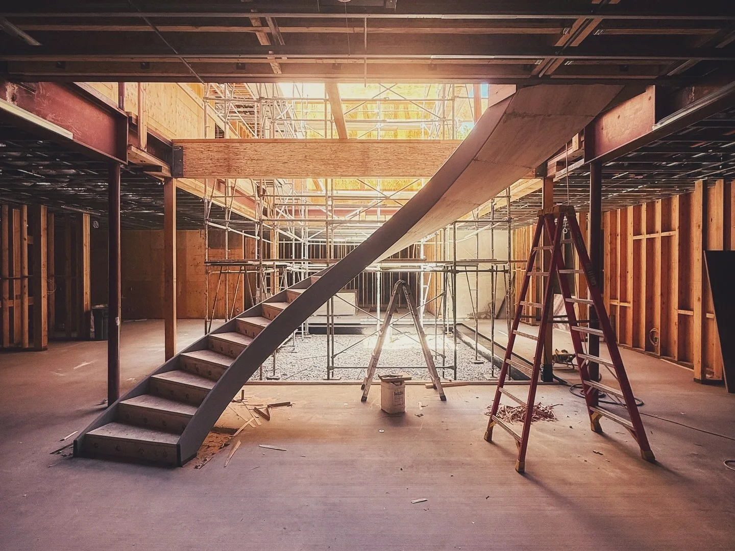 Ok, let&rsquo;s dive into some in construction projects. This one started in 2016 and is our largest residential project to date, totaling a massive 14,000 square foot. The two story house is grounded with an open air central atrium. Each of the room