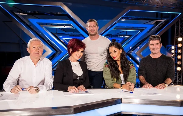 Louis Walsh, Sharon Osbourne, Dermot O'Leary, Nichole Scherzinger and Simon Cowell