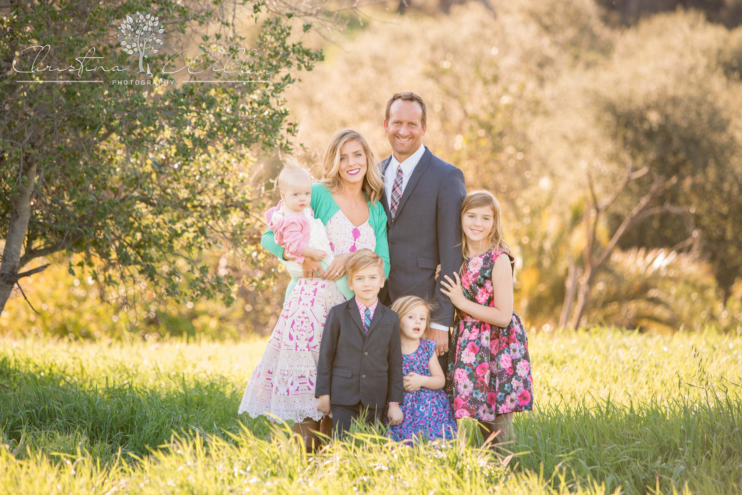 You can see how in this picture the family is standing in the shade of the tree which is blocking the sun on them but still letting it in the picture.