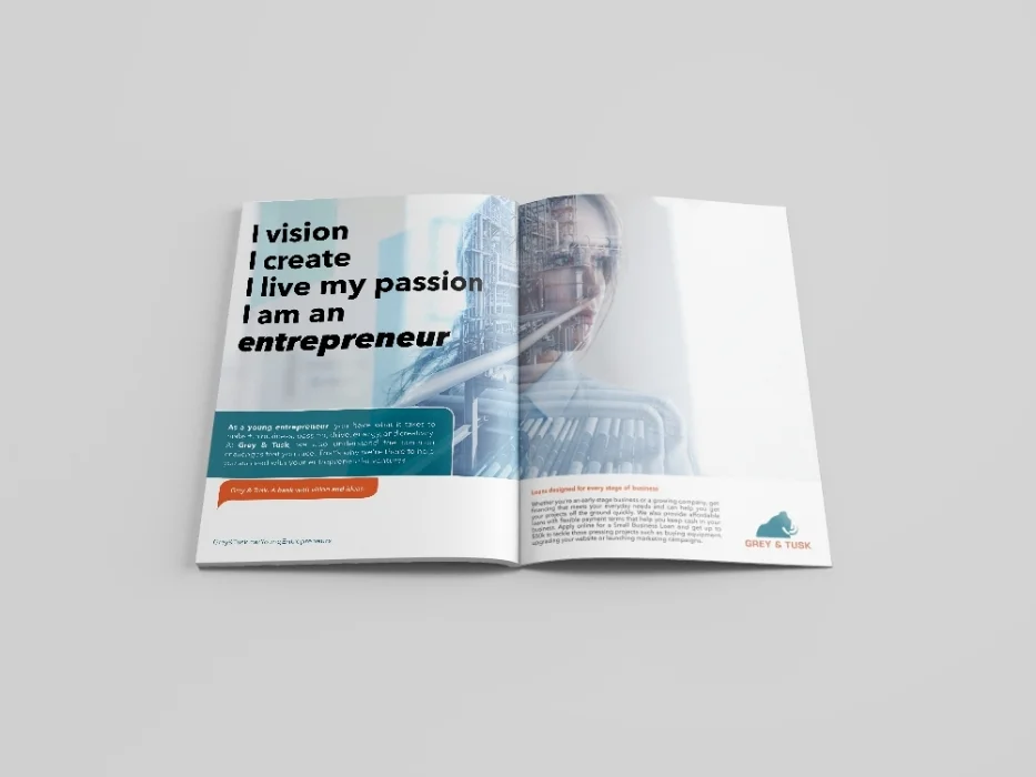 Mockup spread ad 