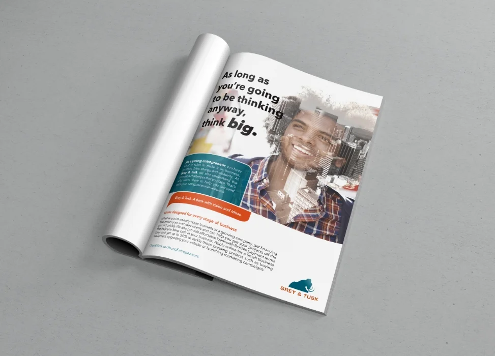Mockup one page ad