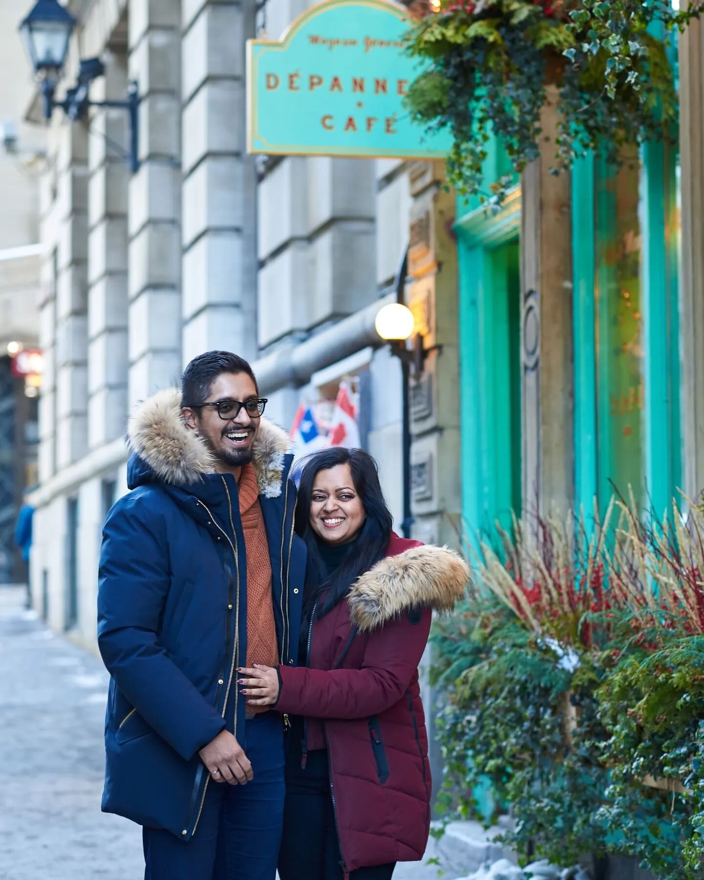 A fun winter photoshoot with my dear friends Aman &amp; Tanya.

For those who think of summer and fall seasons only for a couple photoshoot... let me show you some cute and fun photos from these two.  Whatever weather it is,  with the right mindset a