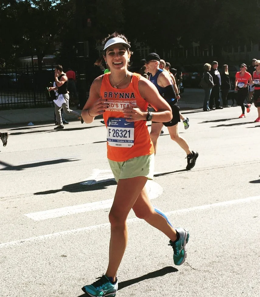 Brynna Lipson During her first of two incredible 2016 marathons.