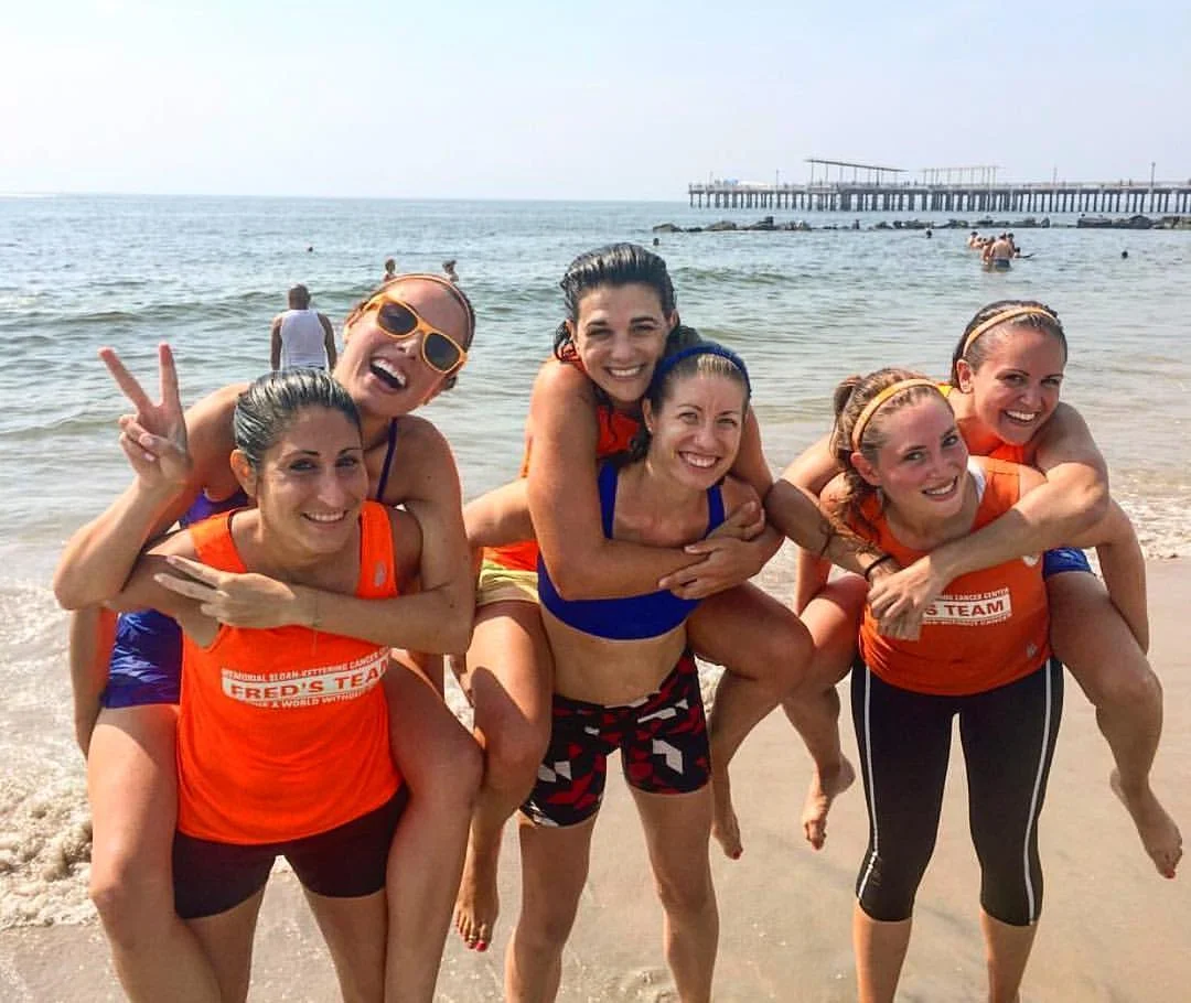 Post 20-mile training run from Manhattan to Coney Island.