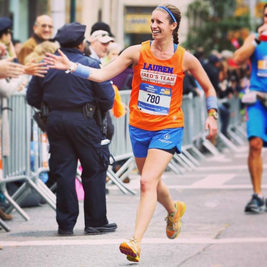 Completing the 2016 NYC Marathon.