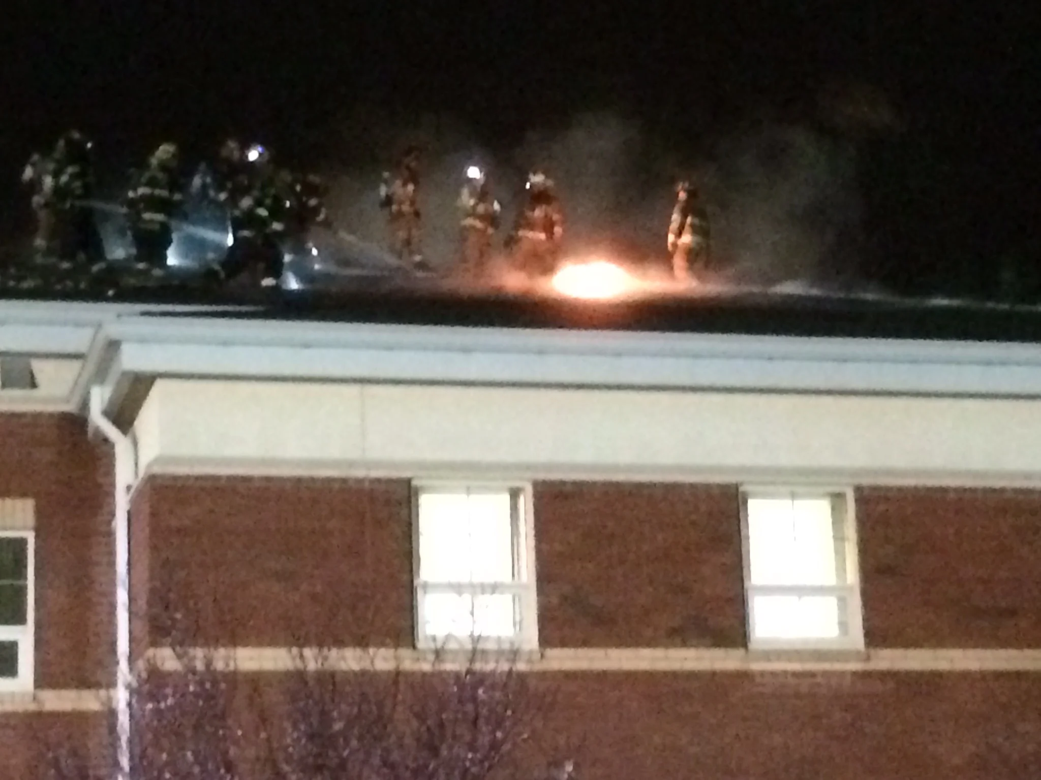  Blacksburg Middle School Roof Fire - 03/14/16 