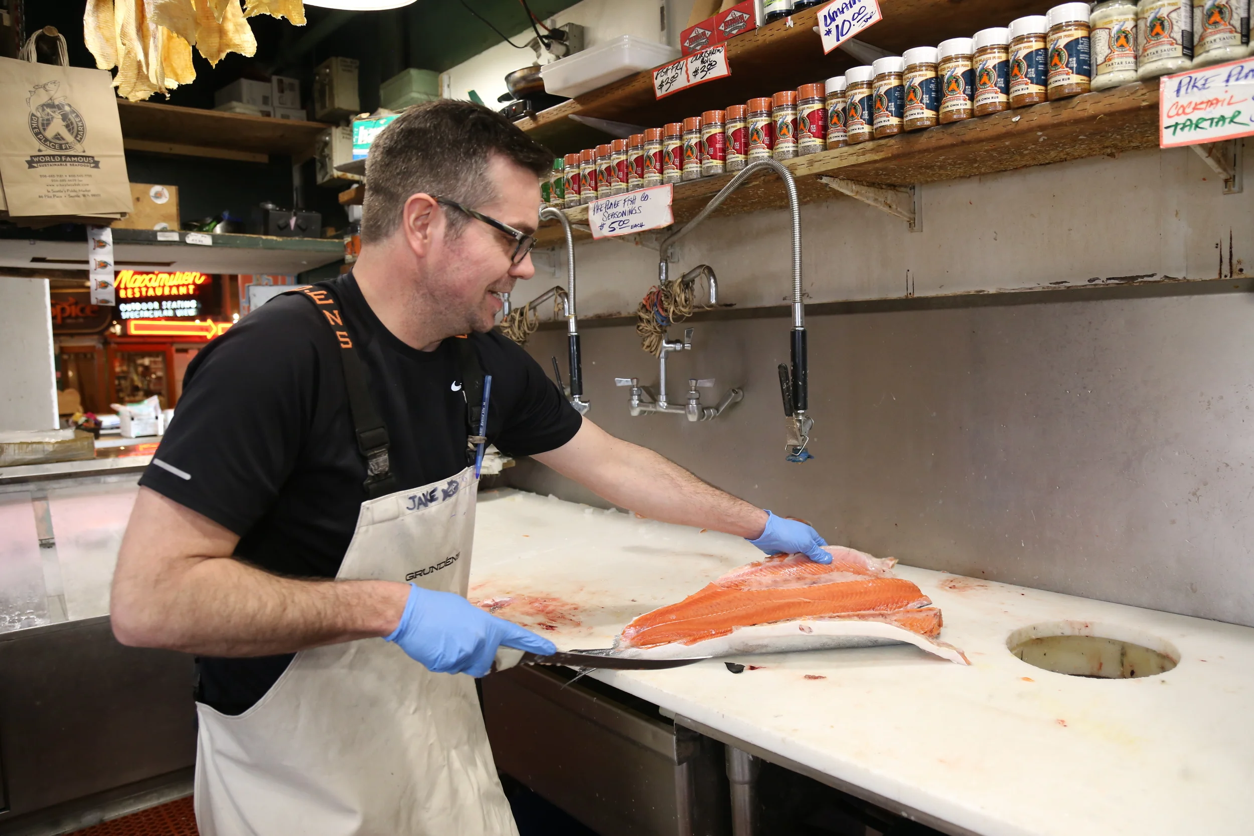 Jake will fillet any fish you would like. 