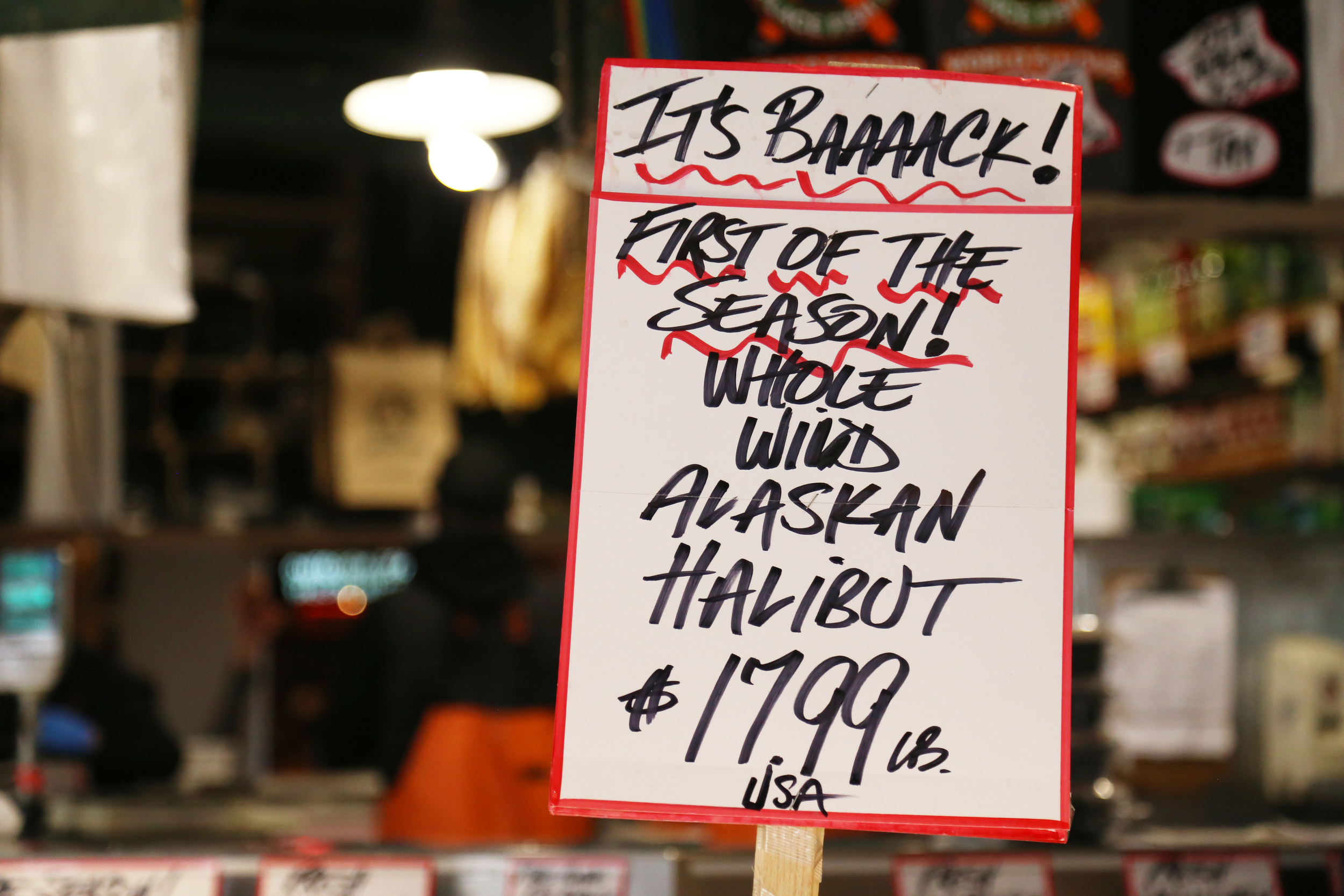THE place to get your sustainable Halibut. 