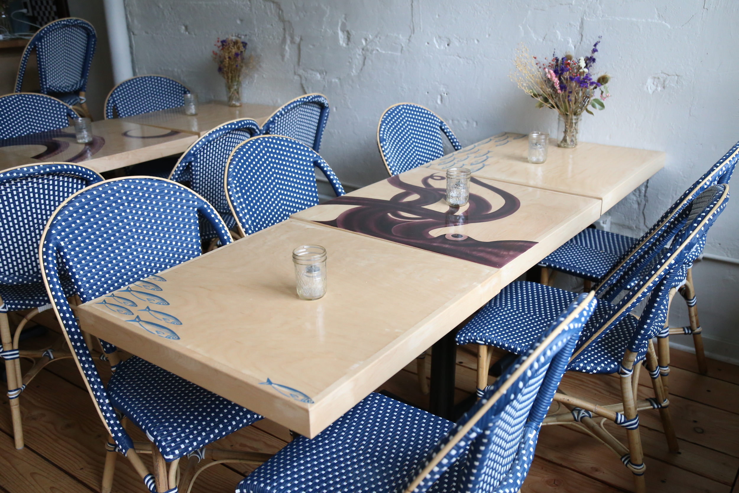 Grab a table by the big window!