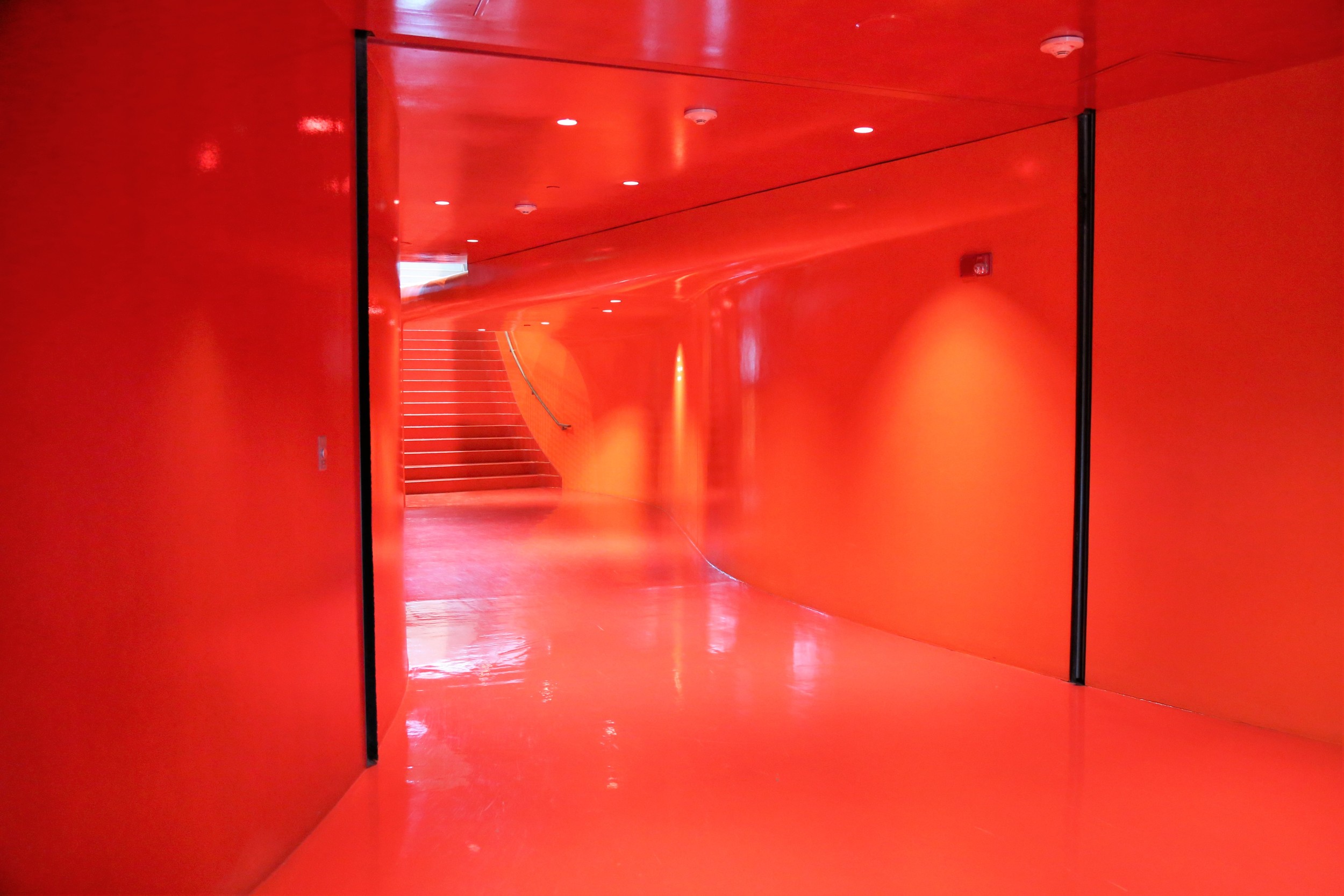 The red hall...you'll know when you've found it.
