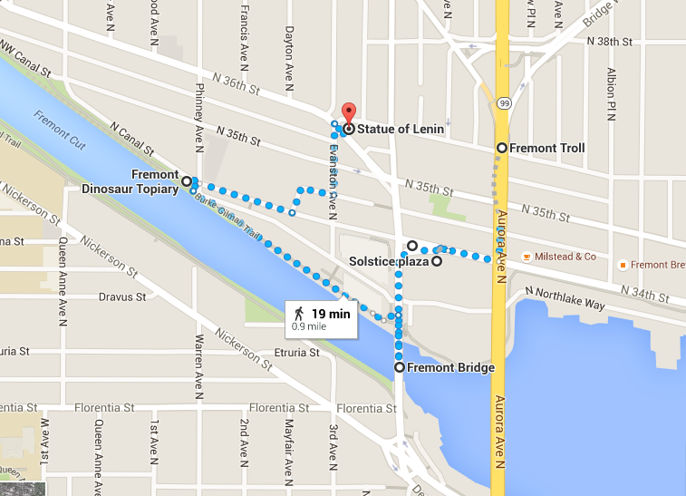 We compiled a walking tour for you to check out all our favorite pieces of art around Fremont, Seattle!