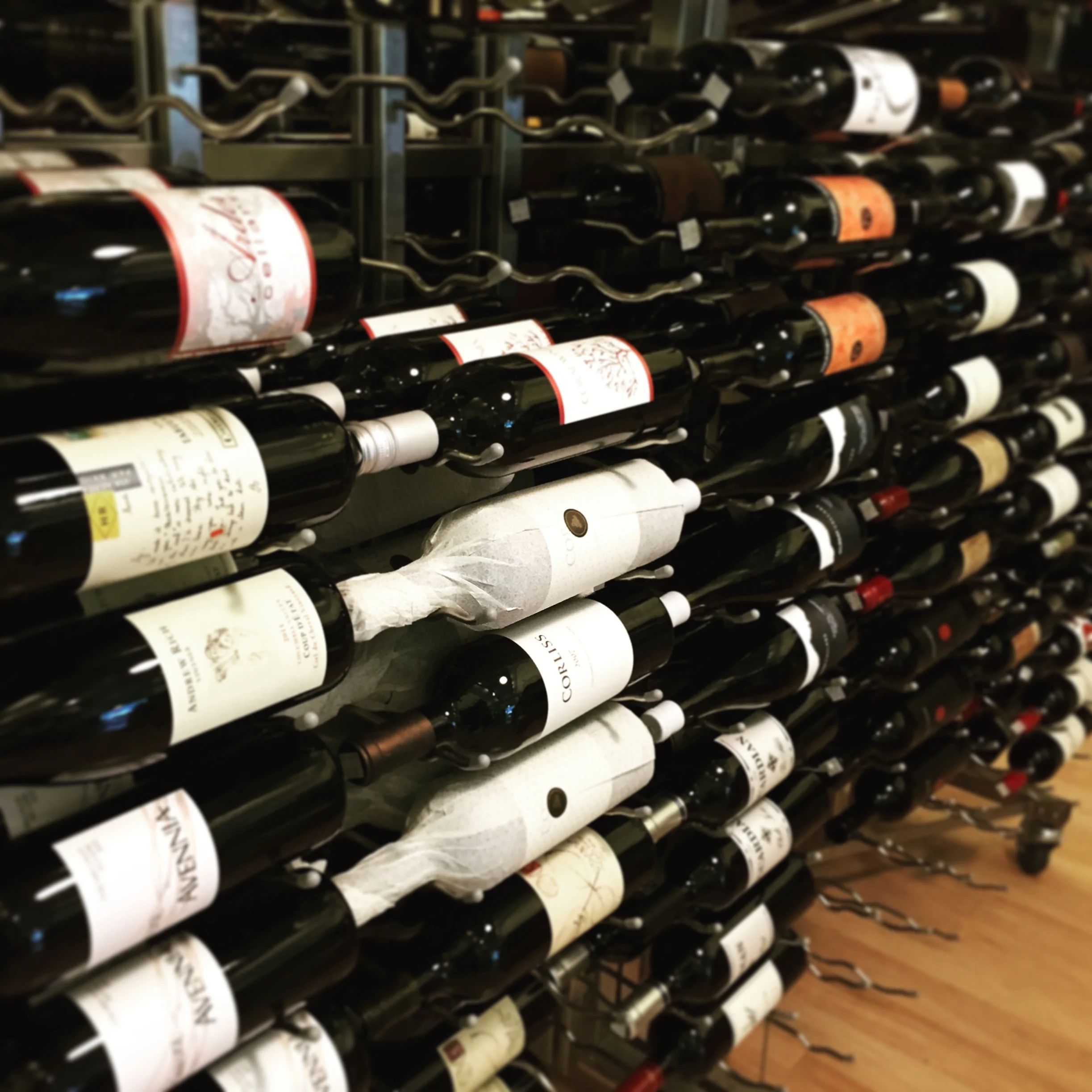 Wine selections at Bin 41