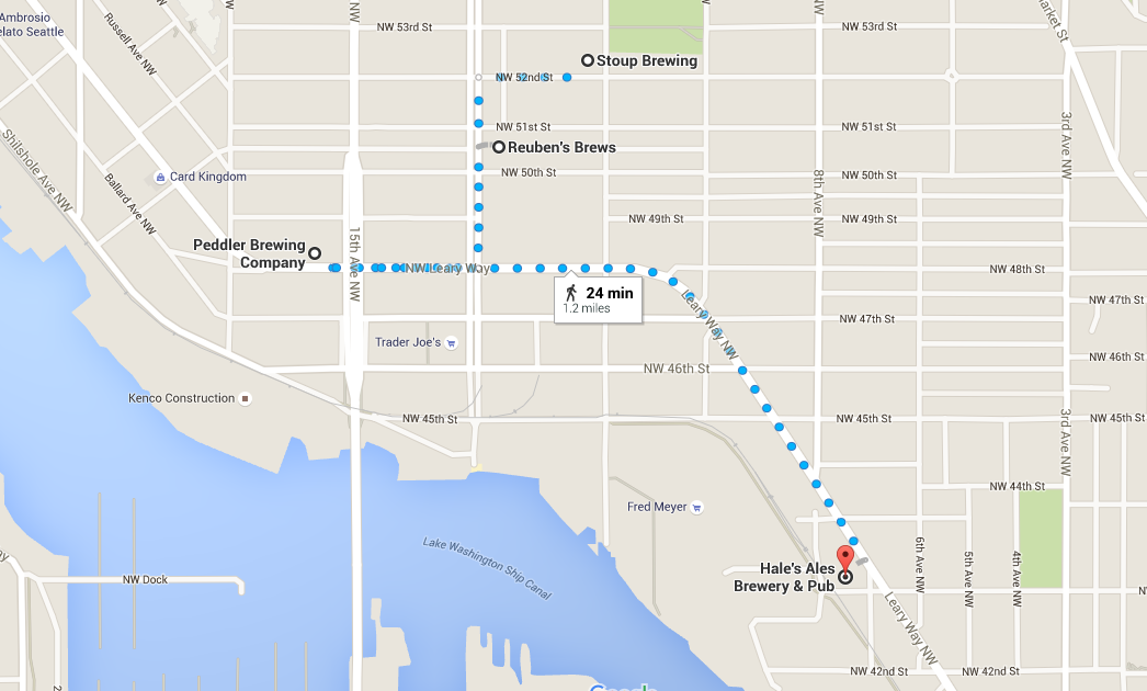 All four breweries within walking distance. Sunday Funday? Challenge accepted.