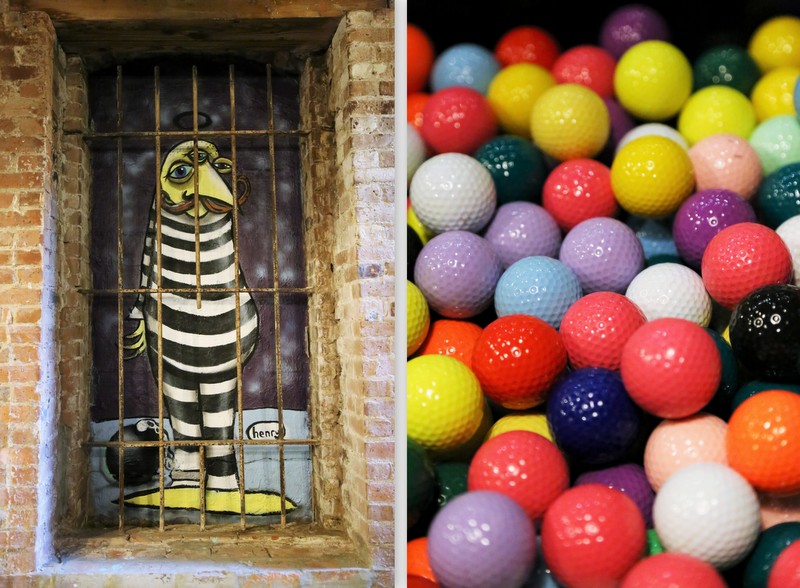 Henry art and colorful balls