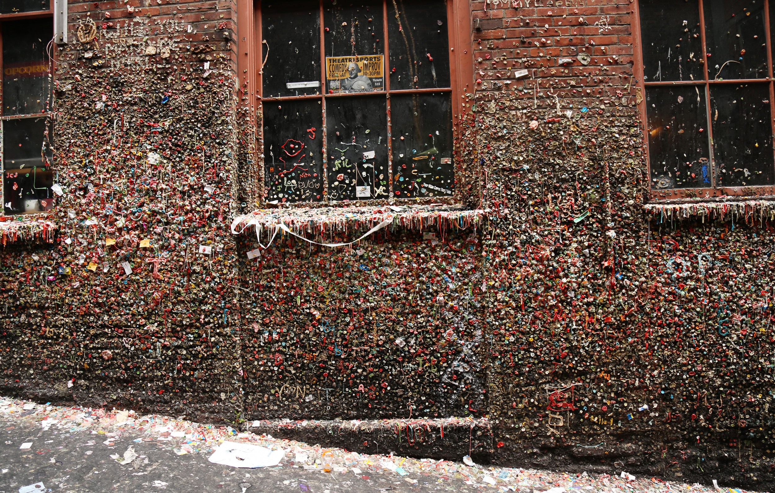 The gum wall cache is extremely difficult to find